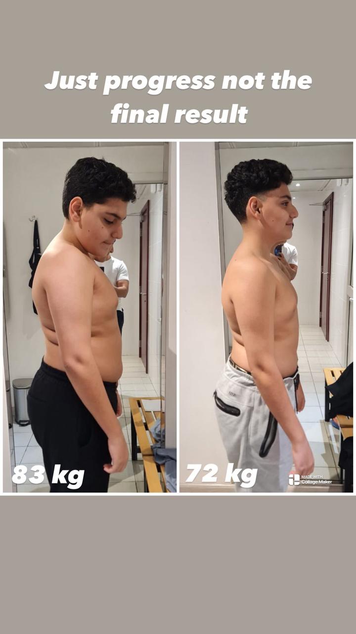 AXIS member progress 83kg to 72kg