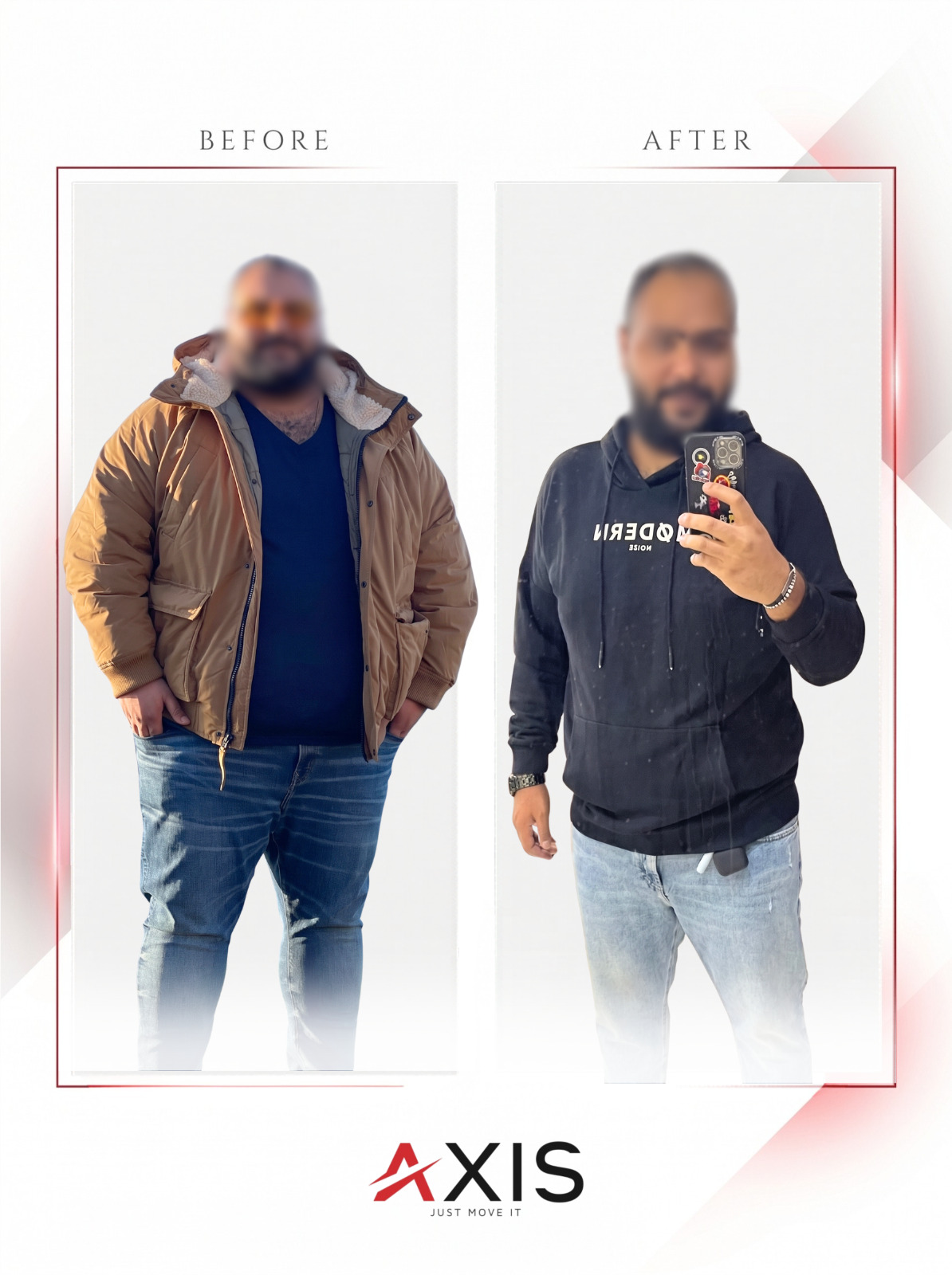 AXIS member before and after transformation