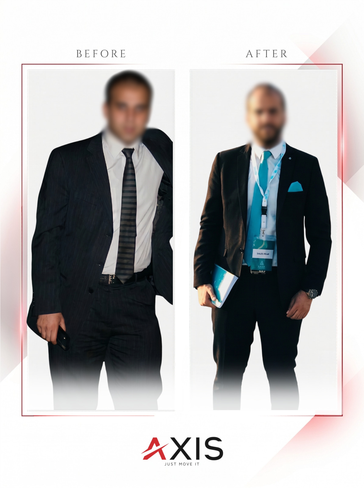 AXIS member before and after transformation