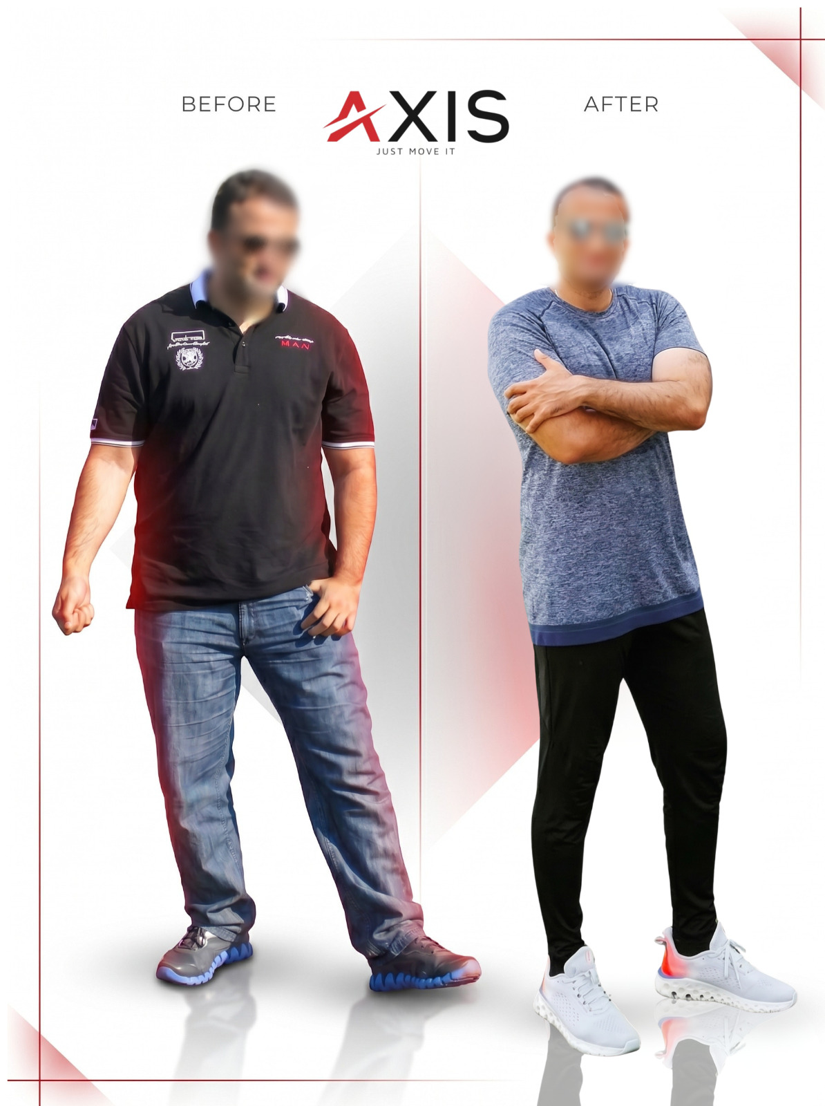 AXIS member before and after transformation
